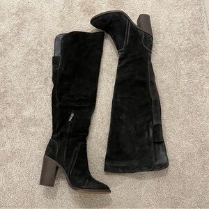 Vince Camuto Melaka Black Over the Knee Boots